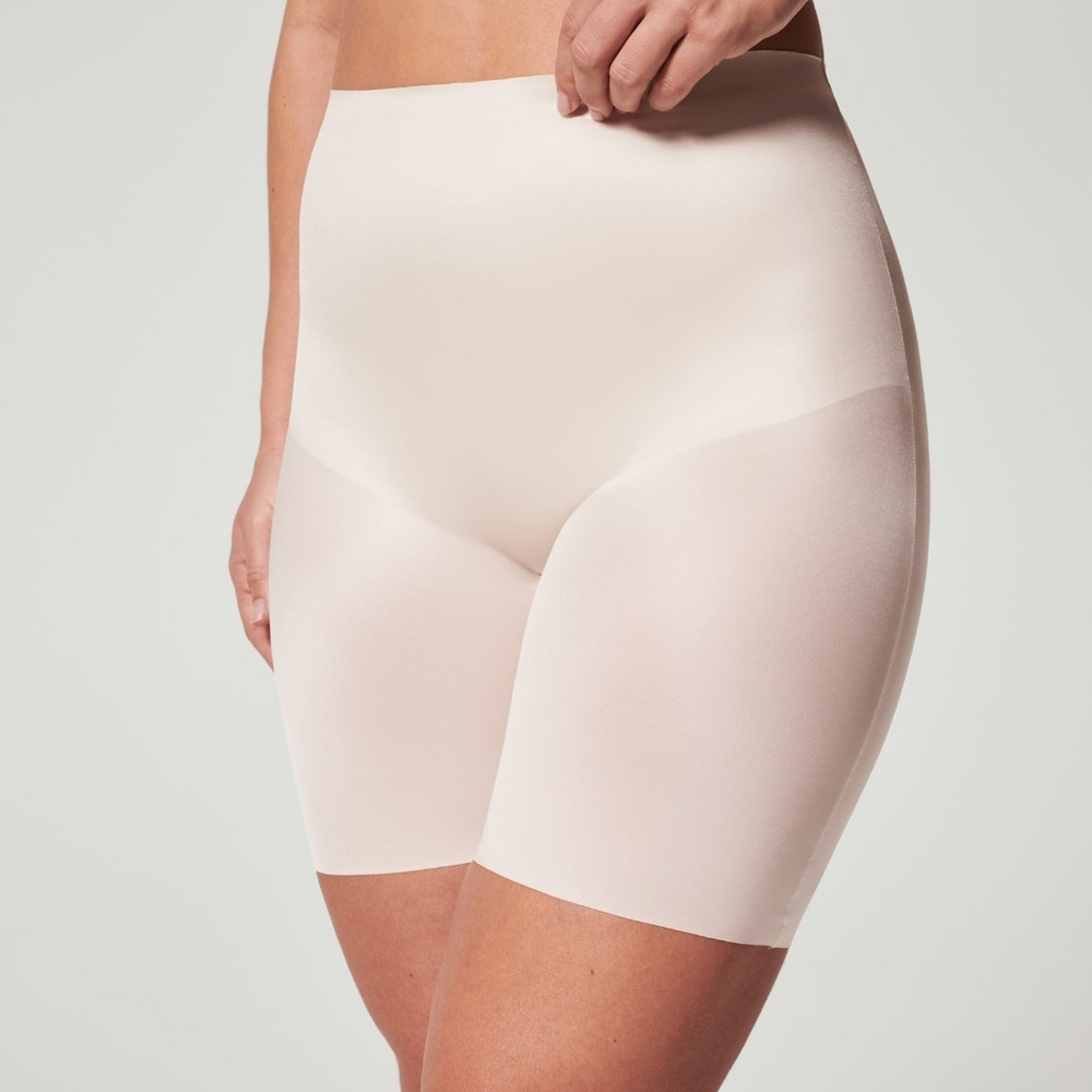 Spanx Shaping Satin Mid Thigh Shorts